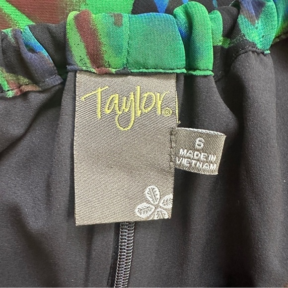 Taylor Tropical Floral Printed Maxi Halter Neck Chiffon Sheath Dress 6 - Picture 4 of 7